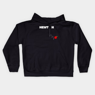 Newton's gravity law Kids Hoodie